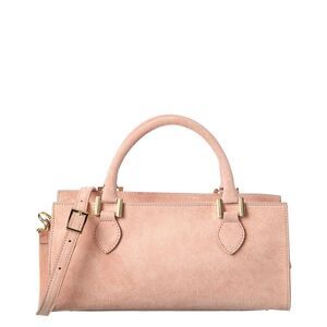 Isabella Rossetti Rosalind Suede Handbag, Pink
